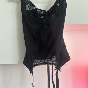 a black lingerie on a swinger