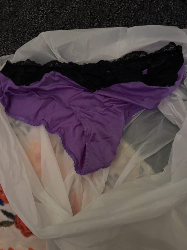 Used Purple Silky Victoria's Secret Underwear